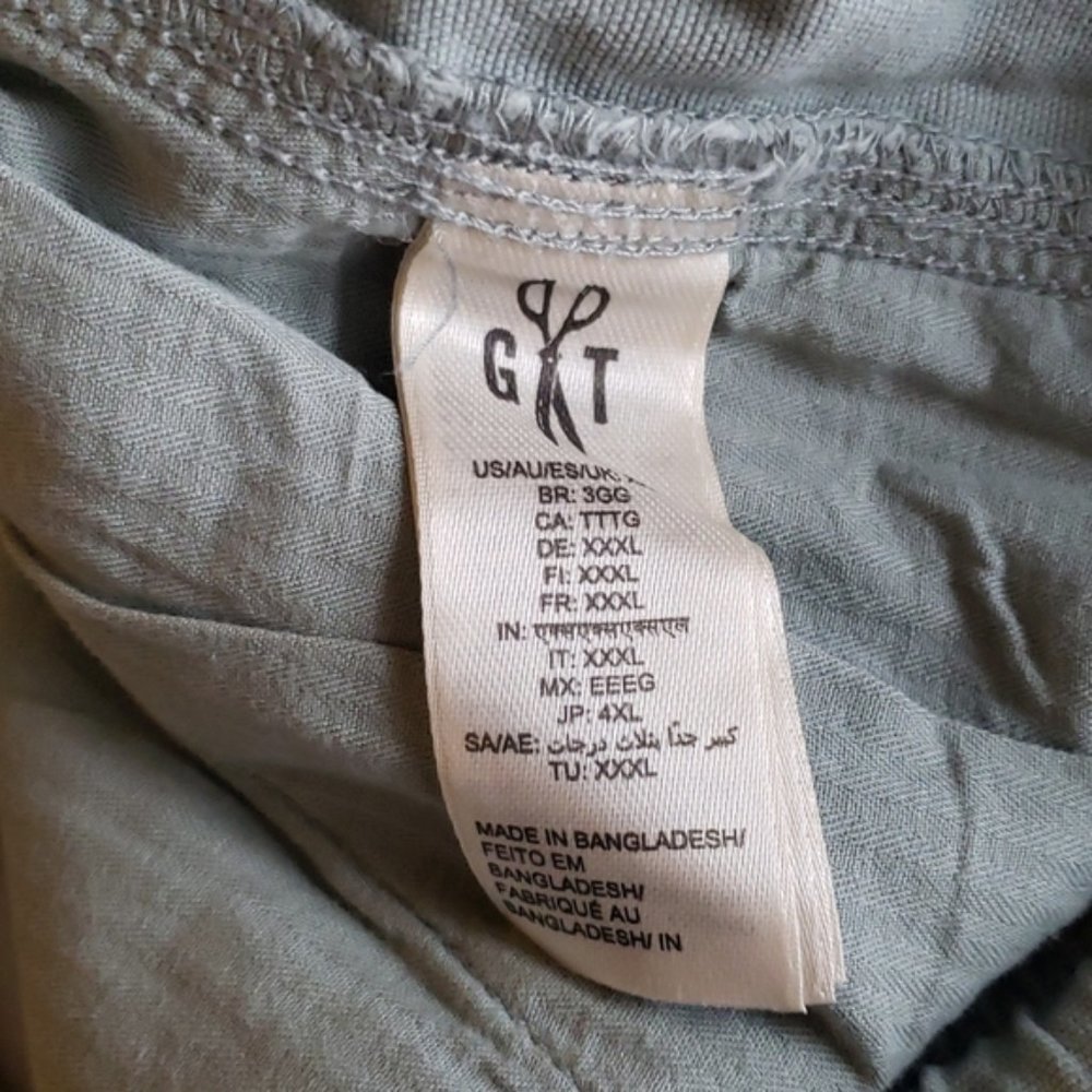 Goodthreads Men's Slim-Fit 5" Pull-on Comfort Stretch Canvas Short Green 3XL - Picture 8 of 9